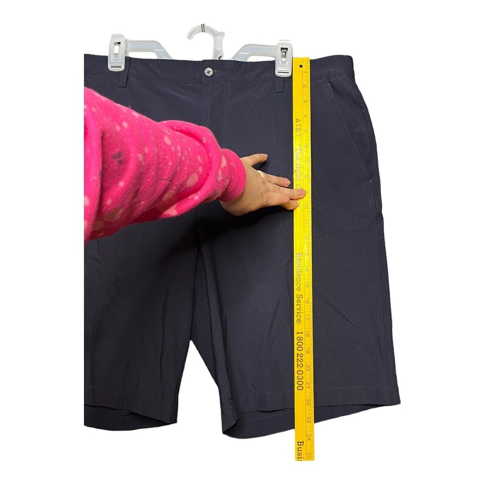 FOOTJOY Golf Shorts Mens Flat Front Navy Blue  Size W 40 - Picture 8 of 9